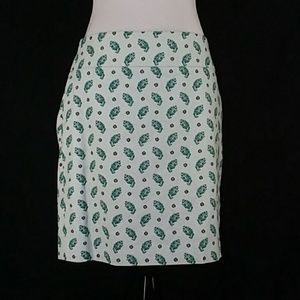 Ann Taylor Pencil Skirt Size 14 Mint Green